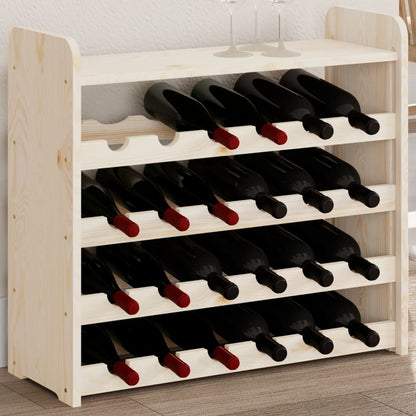 Weinregal mit Oberplatte 67,5x25x60 cm Massivholz Kiefer