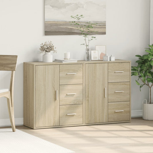 Sideboards 2 Stk. Sonoma-Eiche 60x31x70 cm Holzwerkstoff