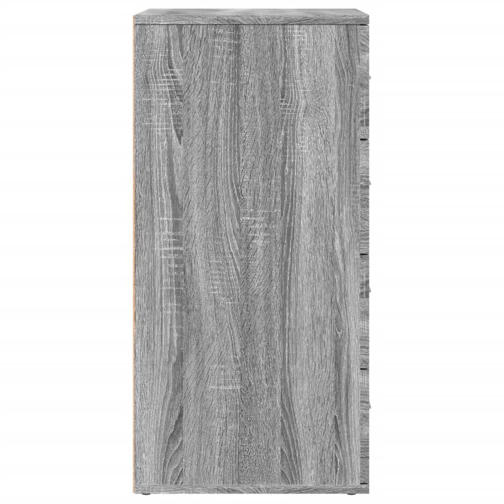 Sideboards 2 Stk. Grau Sonoma 60x39x80 cm Holzwerkstoff