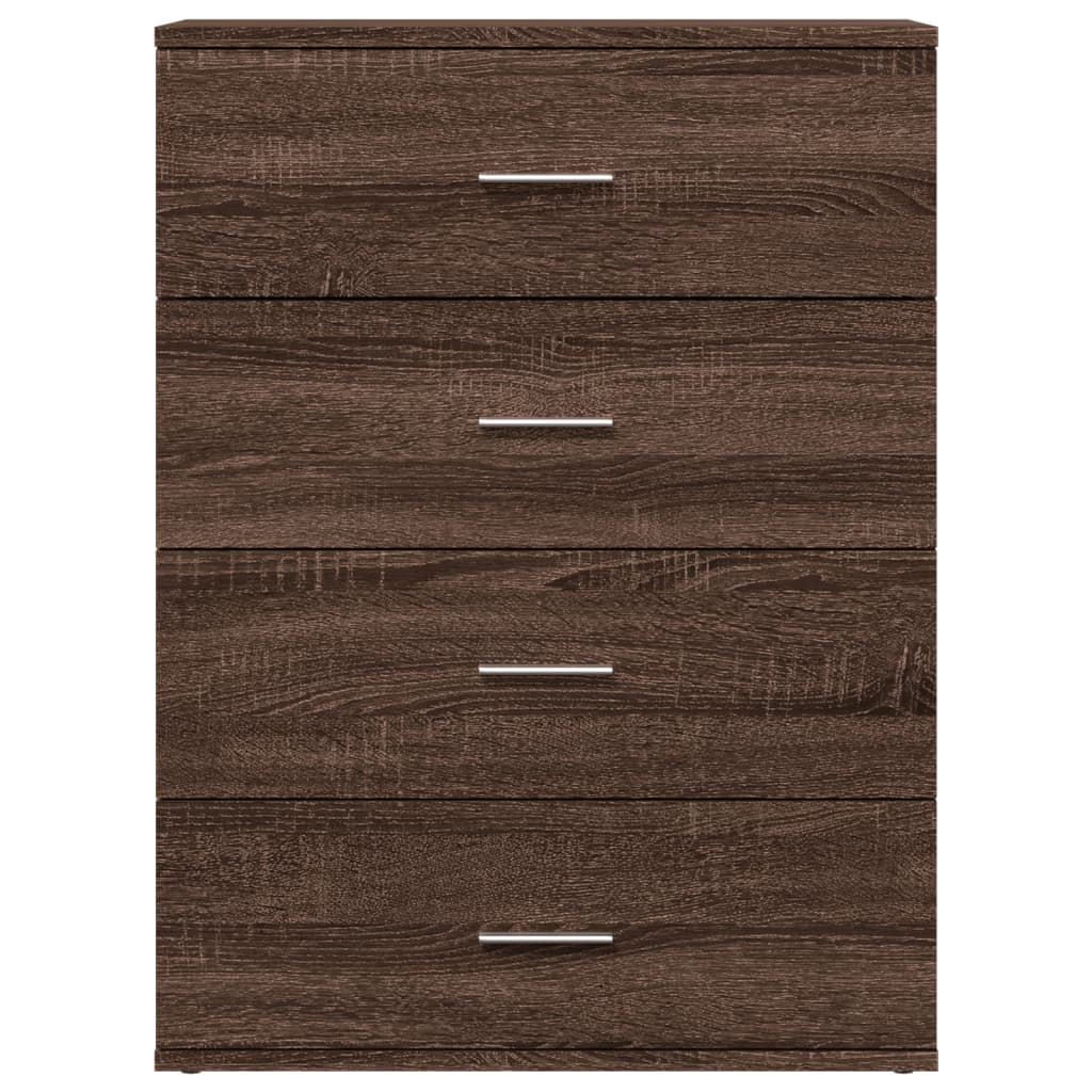 Sideboards 2 Stk. Braun Eichen-Optik 60x39x80 cm Holzwerkstoff