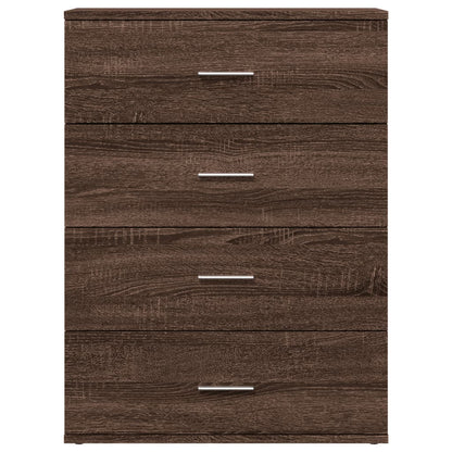 Sideboards 2 Stk. Braun Eichen-Optik 60x39x80 cm Holzwerkstoff