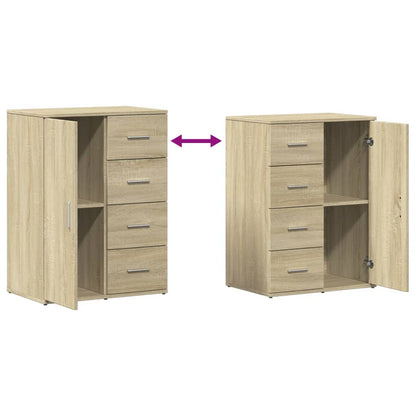 Sideboards 2 Stk. Sonoma-Eiche 59x39x80 cm Holzwerkstoff