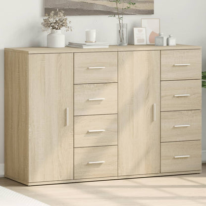 Sideboards 2 Stk. Sonoma-Eiche 59x39x80 cm Holzwerkstoff