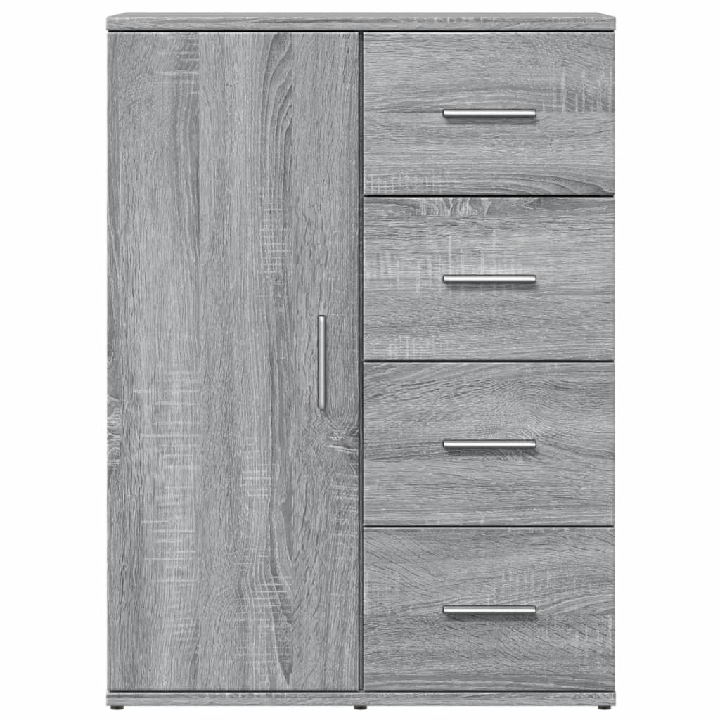 Sideboards 2 Stk. Grau Sonoma 59x39x80 cm Holzwerkstoff