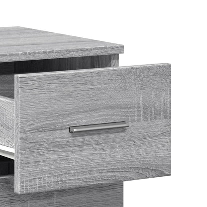 Sideboards 2 Stk. Grau Sonoma 59x39x80 cm Holzwerkstoff