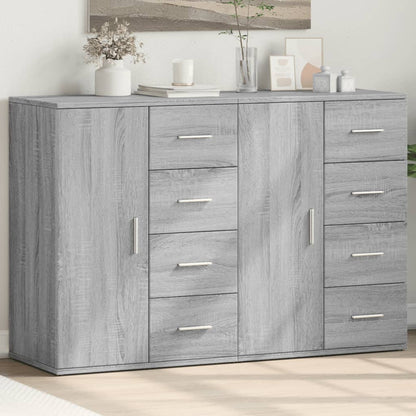 Sideboards 2 Stk. Grau Sonoma 59x39x80 cm Holzwerkstoff