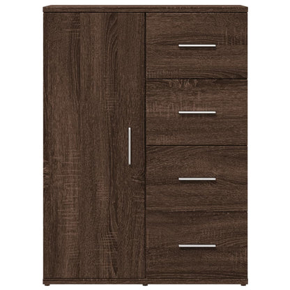 Sideboards 2 Stk. Braun Eichen-Optik 59x39x80 cm Holzwerkstoff