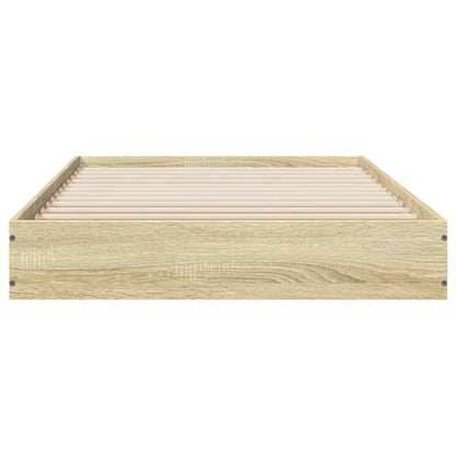 Bettgestell ohne Matratze Sonoma-Eiche 75x190 cm Holzwerkstoff