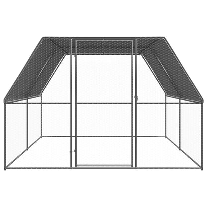 Hühnerkäfig 3x4x2 m Verzinkter Stahl