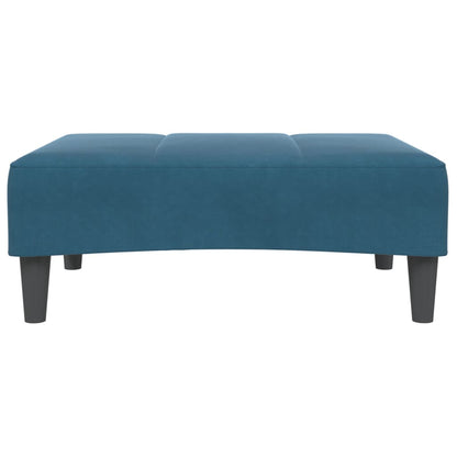 Fußhocker Blau 77x55x31 cm Samt