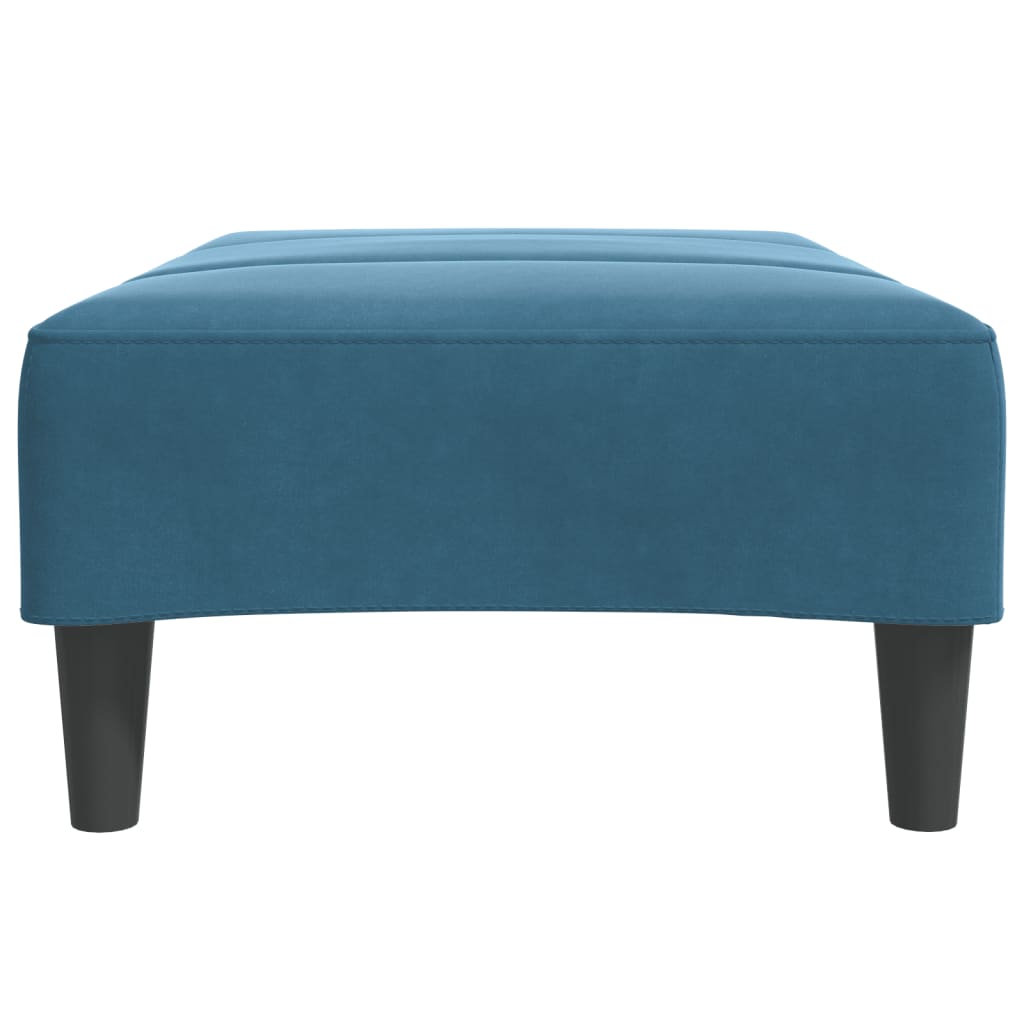 Fußhocker Blau 77x55x31 cm Samt