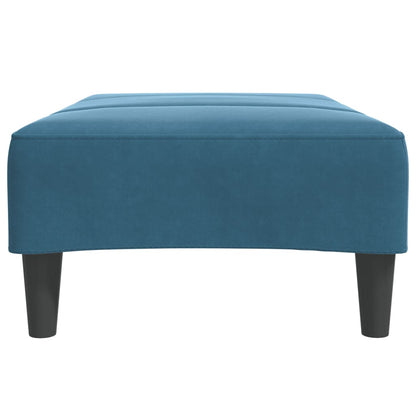 Fußhocker Blau 77x55x31 cm Samt