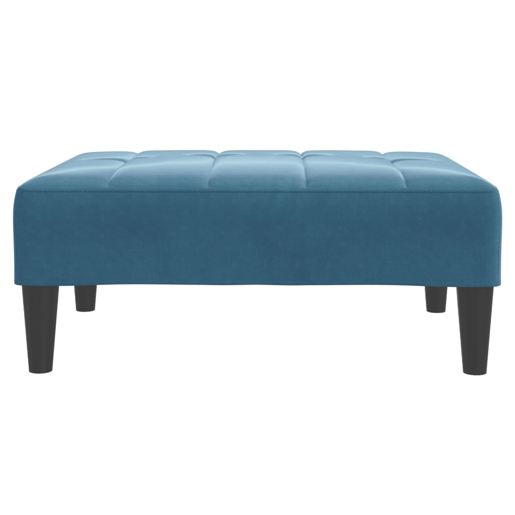 Fußhocker Blau 77x55x31 cm Samt