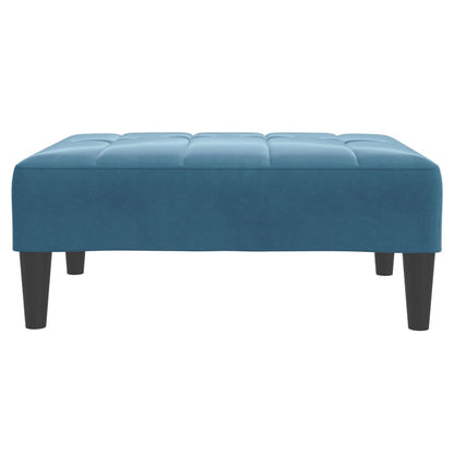 Fußhocker Blau 77x55x31 cm Samt