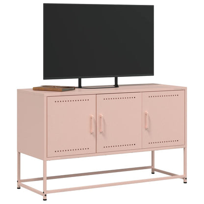 TV-Schrank Rosa 100,5x39x60,5 cm Stahl