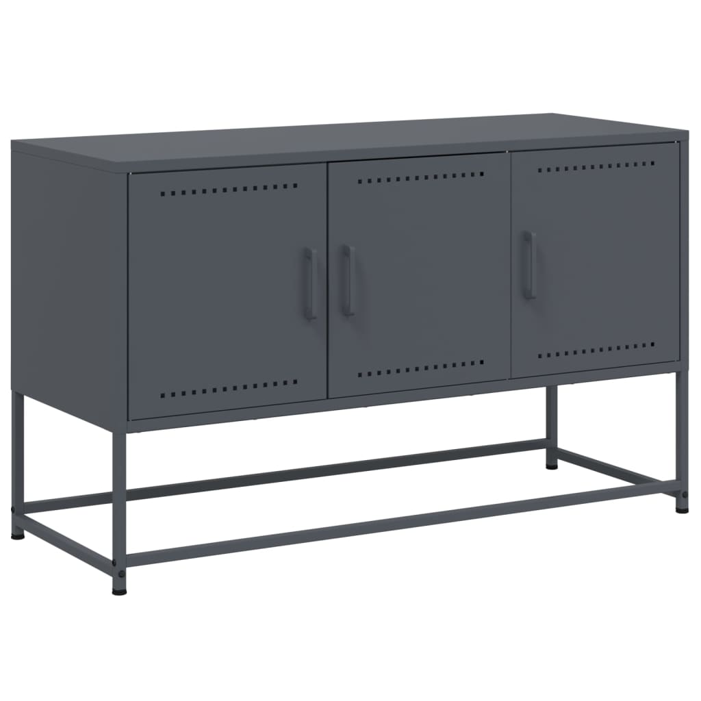 TV-Schrank Anthrazit 100,5x39x60,5 cm Stahl