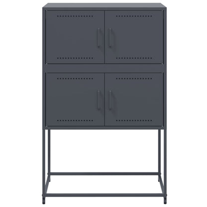 Sideboard Anthrazit 68,5x38,5x107 cm Stahl