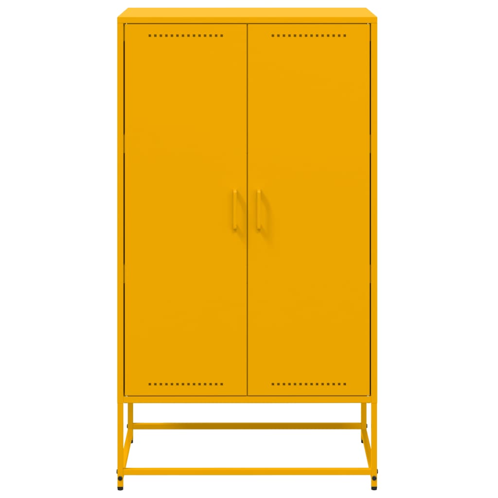 Highboard Olivgrün 68,5x38,5x123,5 cm Stahl