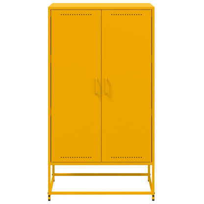 Highboard Olivgrün 68,5x38,5x123,5 cm Stahl