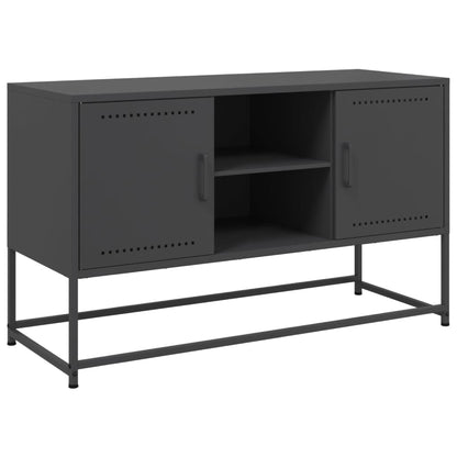 TV-Schrank Schwarz 100,5x39x60,5 cm Stahl