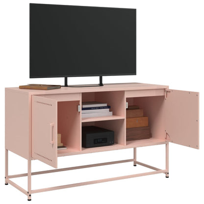 TV-Schrank Rosa 100,5x39x60,5 cm Stahl