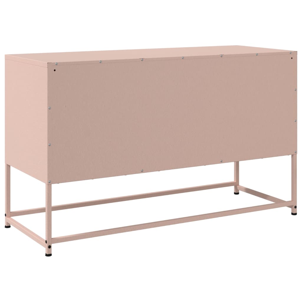 TV-Schrank Rosa 100,5x39x60,5 cm Stahl