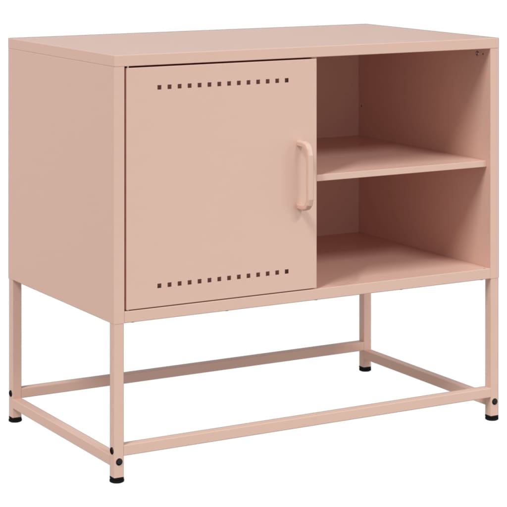 TV-Schrank Rosa 68x39x60,5 cm Stahl