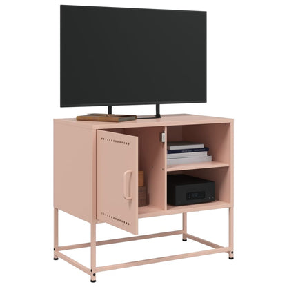 TV-Schrank Rosa 68x39x60,5 cm Stahl