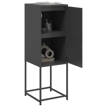 vidaXL Highboard Schwarz 36x39x107 cm Stahl