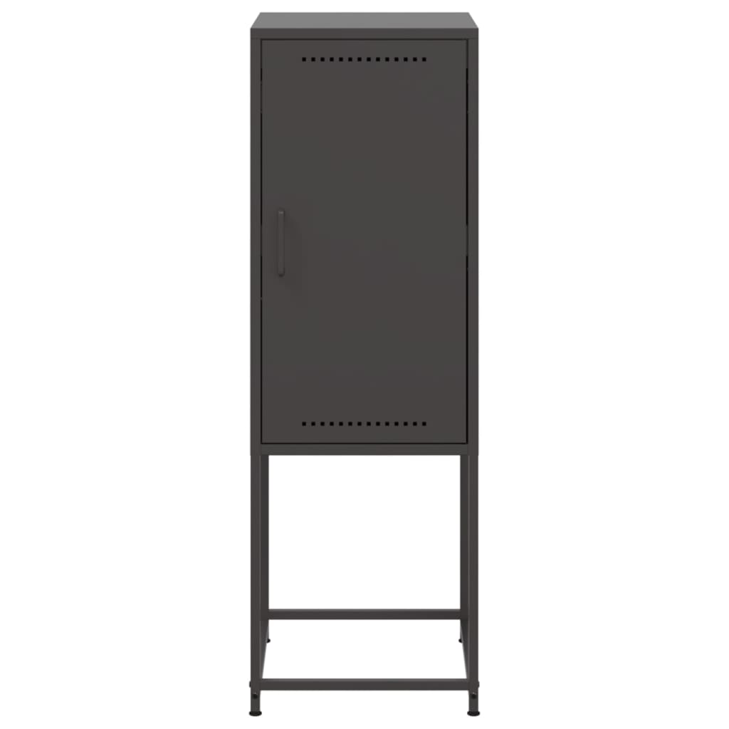 vidaXL Highboard Schwarz 36x39x107 cm Stahl