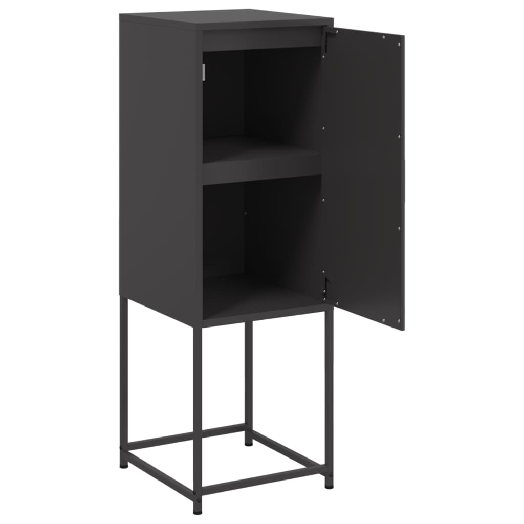 vidaXL Highboard Schwarz 36x39x107 cm Stahl