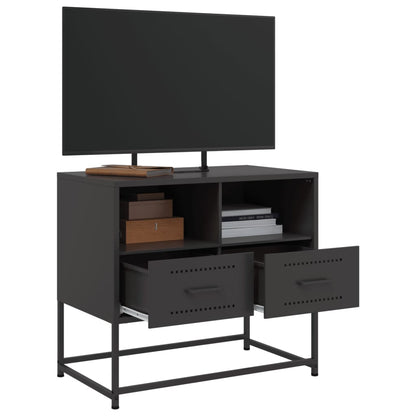 TV-Schrank Schwarz 68x39x60,5 cm Stahl