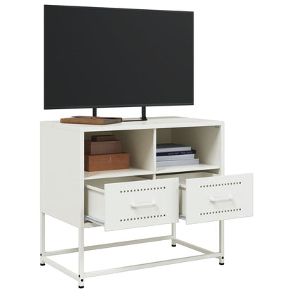 TV-Schrank Weiß 68x39x60,5 cm Stahl