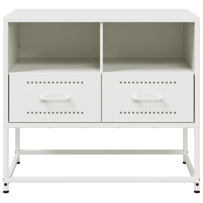 TV-Schrank Weiß 68x39x60,5 cm Stahl