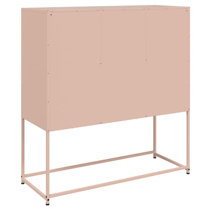 vidaXL Sideboard Rosa 100,5x39x107 cm Stahl