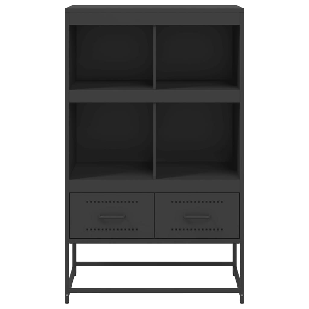 vidaXL Highboard Schwarz 68x39x111,5 cm Stahl