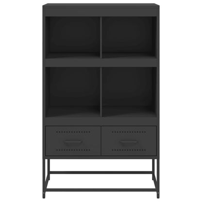 vidaXL Highboard Schwarz 68x39x111,5 cm Stahl