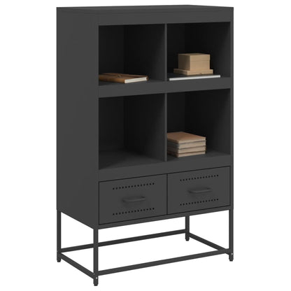 vidaXL Highboard Schwarz 68x39x111,5 cm Stahl