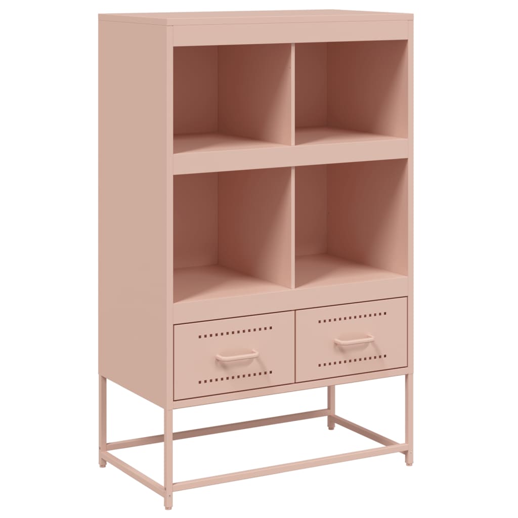 vidaXL Highboard Rosa 68x39x111,5 cm Stahl