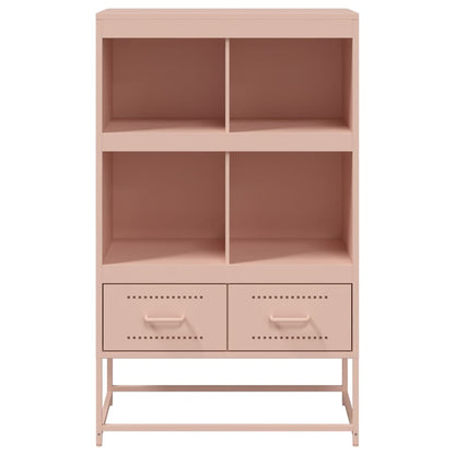 vidaXL Highboard Rosa 68x39x111,5 cm Stahl