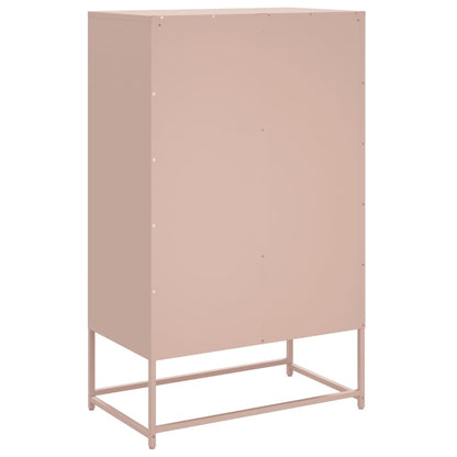 vidaXL Highboard Rosa 68x39x111,5 cm Stahl