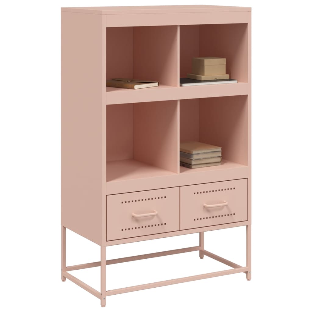 vidaXL Highboard Rosa 68x39x111,5 cm Stahl