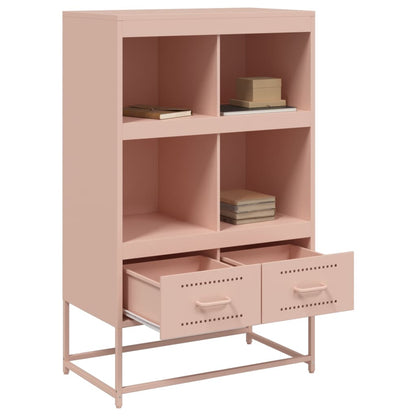 vidaXL Highboard Rosa 68x39x111,5 cm Stahl