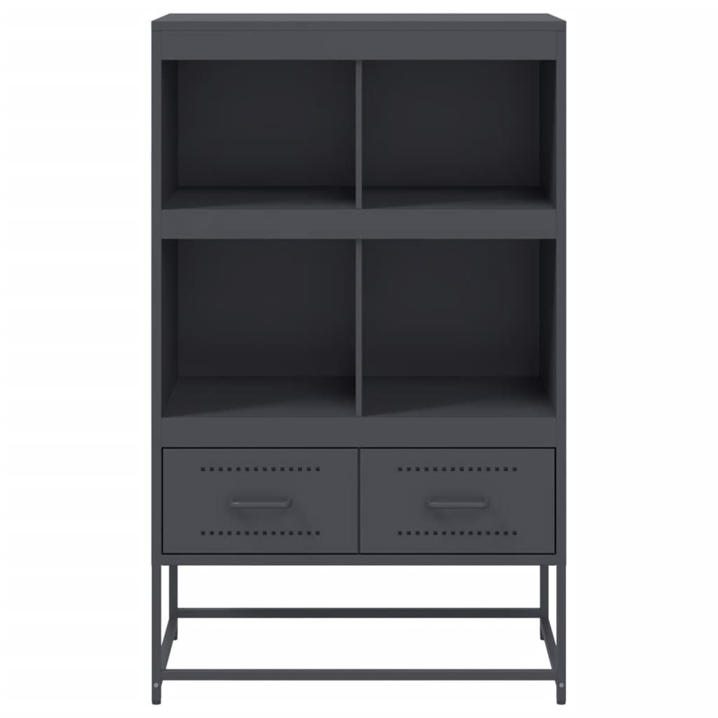 vidaXL Highboard Anthrazit 68x39x111,5 cm Stahl