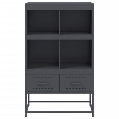 vidaXL Highboard Anthrazit 68x39x111,5 cm Stahl