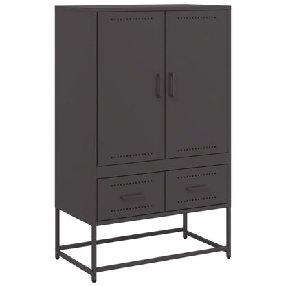 vidaXL Highboard Schwarz 68x39x111,5 cm Stahl