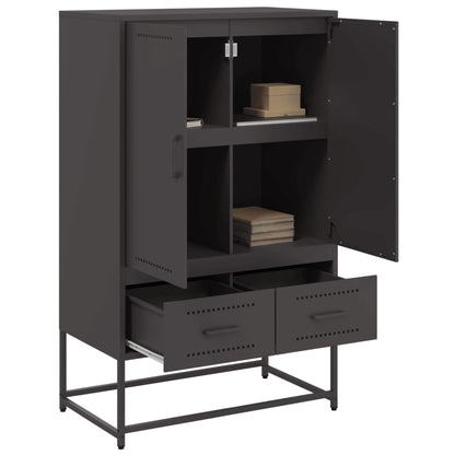 vidaXL Highboard Schwarz 68x39x111,5 cm Stahl