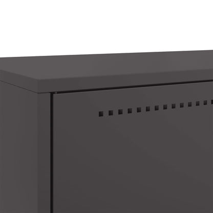 vidaXL Highboard Schwarz 68x39x111,5 cm Stahl