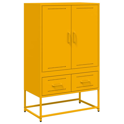 vidaXL Highboard Senfgelb 68x39x111,5 cm Stahl