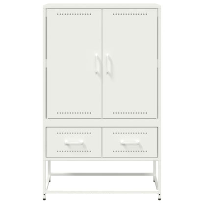 vidaXL Highboard Weiß 68x39x111,5 cm Stahl